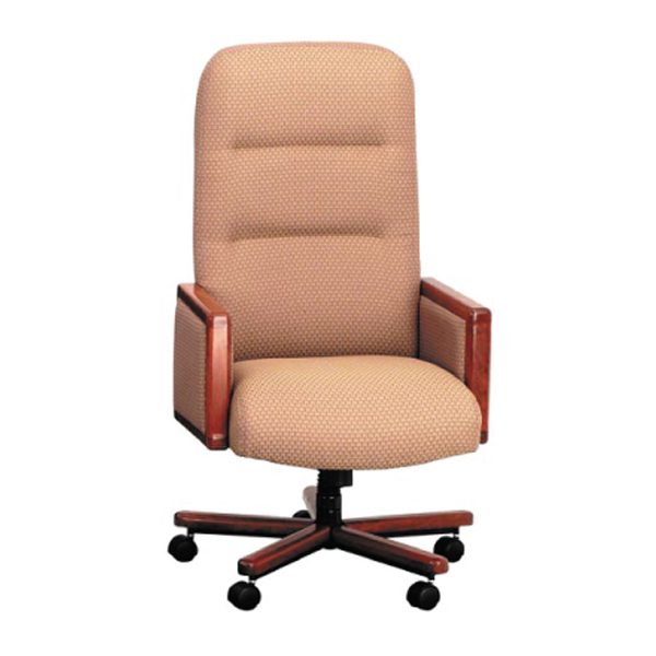 High-back office chair design