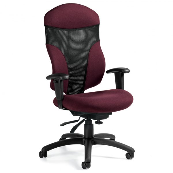 Swivel chair with adjustable seat