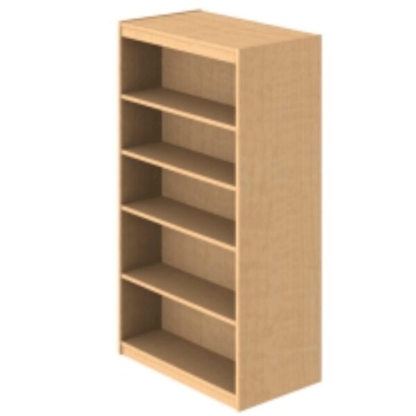 Tall bookshelf with open shelves
