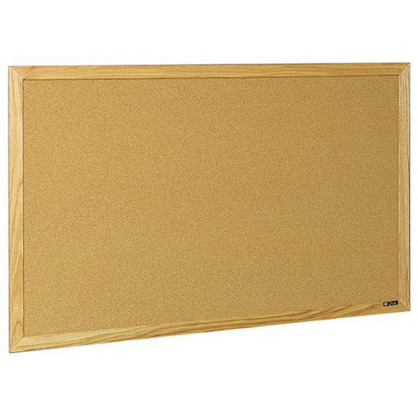 Rectangular corkboard for office use